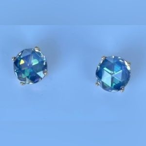 Kate Spade Blue + Gold Stud Earrings 💙♠️